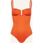 Orange Cyell Damenbadeanzüge aus Polyamid gepolstert Größe S 