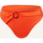 Orange Cyell High Waist Bikinihosen aus Polyamid für Damen Größe L 