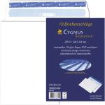 Blaue Cygnus Excellence Briefumschläge ohne Fenster DIN lang aus Papier 100-teilig 