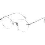 Silberne Brillenfassungen aus Polycarbonat Blaulichtschutz für Damen 