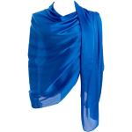 Reduzierte Blaue Elegante Seidenschals aus Seide für Damen Einheitsgröße für Partys für den für den Sommer 
