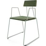 Tannengrüne Minimalistische Designer Stühle aus Stahl stapelbar Breite 50-100cm, Höhe 0-50cm, Tiefe 50-100cm 