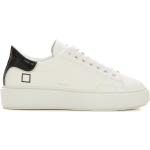 D.a.t.e., Sfera Patent Leder Sneakers mit Schnürsenkeln White, Damen, Größe: 40 EU