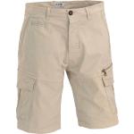 Khakifarbene Casual Cargo-Shorts aus Baumwolle für Herren Größe 3 XL 