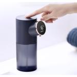 Blaue Sensor-Seifenspender aus Kunststoff mit Temperaturanzeige 