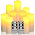 Reduzierte 9 cm LED Kerzen mit beweglicher Flamme 