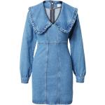 Blaue Emma Roberts Mini Minikleider & kurze Kleider mit Reißverschluss aus Denim enganliegend für Damen Größe M Große Größen 
