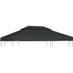Dachplane für Pavillon mit Kaminabzug 310 g/m² 4×3 m Anthrazit - Youthup