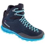 Blaue Dachstein Gore Tex Outdoor Schuhe mit Kuhmotiv aus Rindsleder Atmungsaktiv für Damen Größe 39 