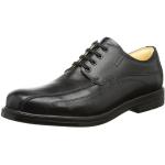 Schwarze Business Däumling Derby Schuhe mit Schnürsenkel aus Leder Größe 33 