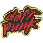Schwarze Daft Punk Punk Aufnäher mit Ornament-Motiv 
