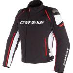 DAINESE Jacken Racing 3 D-Dry Black / White / Fluo-Red 52