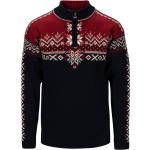 Marineblaue Streetwear Dale of Norway Rundhals-Ausschnitt Herrensweatshirts aus Wolle Größe L 