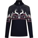 Dunkelblaue Weihnachtspullover aus Wolle für Damen Größe S Weihnachten für den für den Sommer 