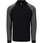 Anthrazitfarbene Sportliche Dale of Norway Herrensweatshirts mit Reißverschluss aus Wolle Größe XXL 