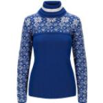 Reduzierte Marineblaue Dale of Norway Damensweatshirts aus Wolle Größe S für den für den Herbst 
