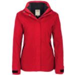 Rote Wasserdichte Winddichte Hakro Aspen 3 in 1 Jacken & Doppeljacken aus Fleece für Damen Größe M für den für den Herbst 