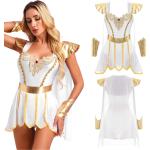 Weiße Bestickte Cleopatra-Kostüme aus Chiffon für Damen Größe 3 XL 
