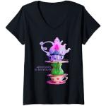 Damen Alice im Wunderland - Tea Time T-Shirt mit V