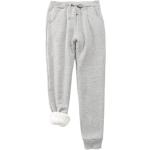 Hellgraue Unifarbene Baggy-Pants & Baggy-Hosen aus Baumwolle für Damen Größe XXL für den für den Sommer 