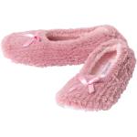 Reduzierte Pinke Ballerina-Hausschuhe für Damen Größe 38 