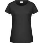 Schwarze James & Nicholson T-Shirts für Damen Größe M 