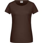 Braune James & Nicholson T-Shirts für Damen Größe XS 