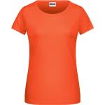 Korallenrote James & Nicholson T-Shirts für Damen Größe L 
