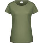 Khakifarbene James & Nicholson T-Shirts für Damen Größe L 