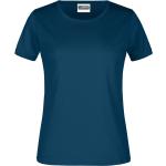 Petrolfarbene James & Nicholson T-Shirts aus Baumwolle für Damen Größe XL 