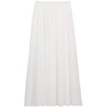 Weiße Unifarbene Maxi Chiffonröcke aus Chiffon für Damen Größe XS für Partys für den für den Sommer 