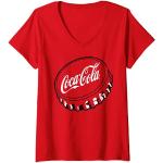 Rote Coca Cola Coca Cola T-Shirts für Damen Größe S 