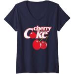 Blaue Coca Cola Cherry Coca Cola T-Shirts für Damen Größe S 