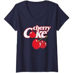 Damen Coca-Cola Cherry Coke Logo & Cherries T-Shir