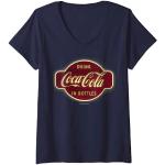 Blaue Coca Cola Coca Cola T-Shirts für Damen Größe S 