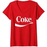 Rote Vintage Coca Cola Coca Cola T-Shirts für Damen Größe S 