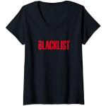 Das Blacklist-Logo. T-Shirt mit V-Ausschnitt