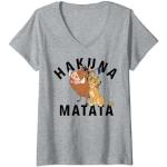 Disney The Lion King Hakuna Matata Friends T-Shirt mit V-Ausschnitt