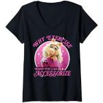Disney The Muppets Miss Piggy Why Exercise Accessorize T-Shirt mit V-Ausschnitt