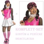 Bunte Monster High Draculaura Faschingsperücken & Karnevalsperücken für Damen Größe XS 