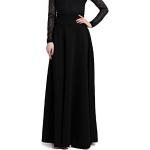 Schwarze Unifarbene Casual Maxi Maxiröcke für Damen Größe 4 XL für Partys für den für den Sommer 