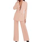 Yynuda Damen 2-teiliger Slim Fit Business Anzug (Blazer+Hose