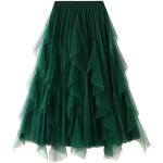 Grüne Elegante Maxiröcke aus Tüll für Damen Einheitsgröße für Partys für den für den Sommer 