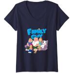 Family Guy Familie mit Logo T-Shirt mit V-Ausschnitt