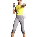 Damen Fitness Capri hose 3/4 Hose Sporthose Freizeithose Wellness XS S M L NEU