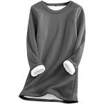 Schwarze Hip Hop Langärmelige Rundhals-Ausschnitt Damensweatshirts mit Reißverschluss aus Fleece Übergrößen für den für den Herbst 