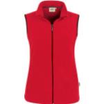 Rote Hakro Ottawa Longwesten aus Fleece für Damen Größe XL für den für den Herbst 