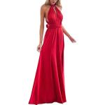 Rote Maxi Lange Abendkleider für Damen zum Abschlussball 