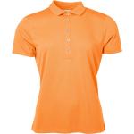 Orange James & Nicholson Damenpoloshirts & Damenpolohemden mit Knopf Größe L 