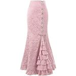 Rosa Gothic Maxiröcke für Damen Größe 3 XL Große Größen zur Hochzeit für den für den Sommer 